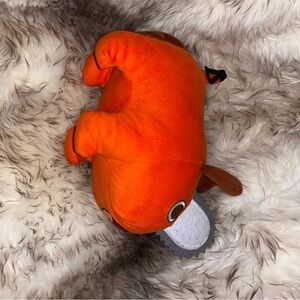 Orange Plush Dog Toy